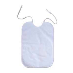 Babero Rizo Impermeable PV Blanco