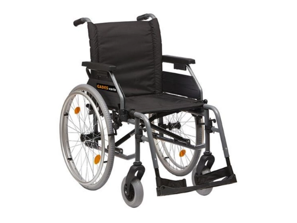 Silla de ruedas plegable de acero GADES 45cm